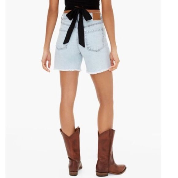 NWT Aeropostale 90's Baggy Hemp Denim Distressed Shorts - Picture 4 of 4